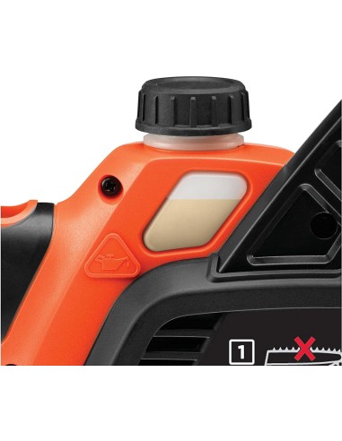 MotoSierra con una batería de 36V 2Ah Black+Decker