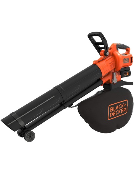 Soplador- aspirador- triturador con una batería de 36V 2,5Ah Black+Decker