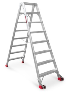 Escalera de tijera de doble subida NDS08 8+8 Peldaños 2