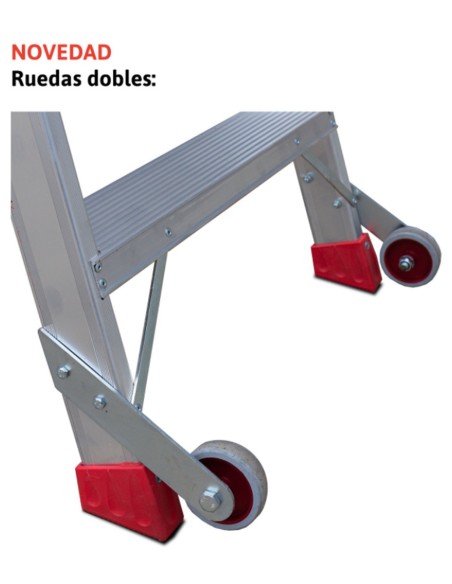 Escalera de tijera de doble subida NDS13 13+13 Peldaños