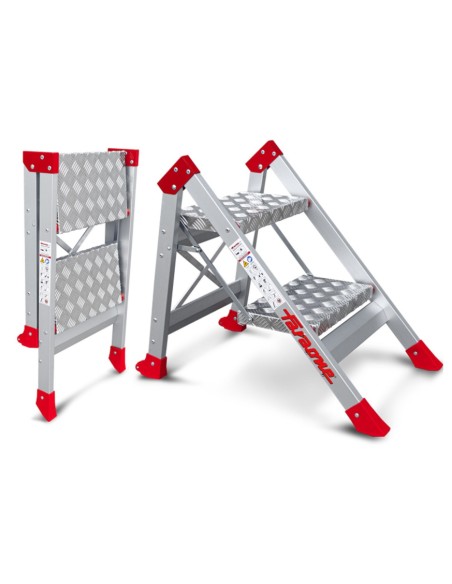 Taburete de alta seguridad en aluminio SGP2 2 Peldaños