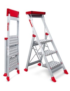 Taburete de alta seguridad en aluminio SGP3 3 Peldaños