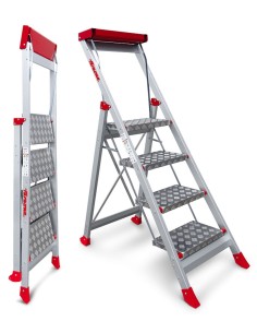 Taburete de alta seguridad en aluminio SGP4 4 Peldaños