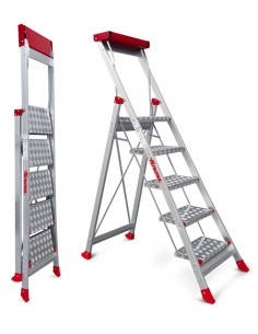 Taburete de alta seguridad en aluminio SGP5 5 Peldaños