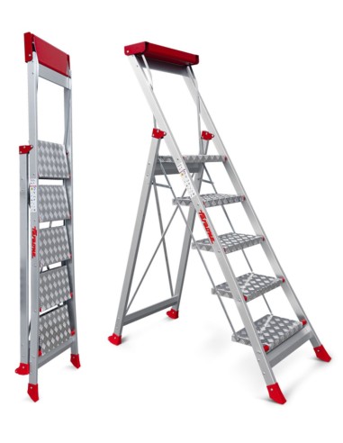 Taburete de alta seguridad en aluminio SGP5 5 Peldaños