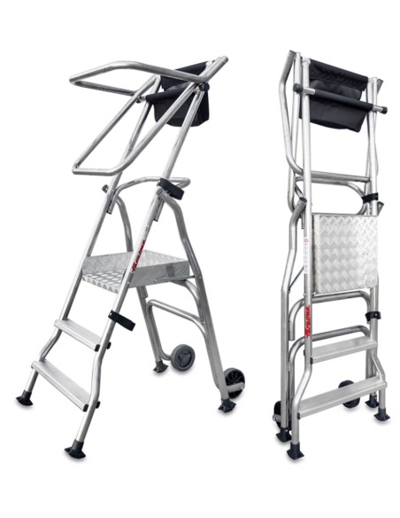 Escalera plegable con amplia plataforma de trabajo PL3 3 Peldaños