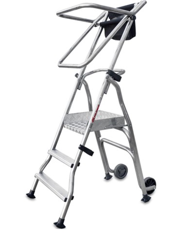 Escalera plegable con amplia plataforma de trabajo PL3 3 Peldaños