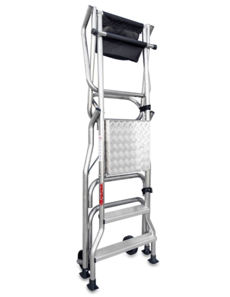 Escalera plegable con amplia plataforma de trabajo PL3 3 Peldaños