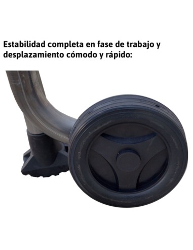 Escalera plegable con amplia plataforma de trabajo PL4 4 Peldaños