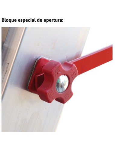 Escalera multiuso de 2 tramos con peldaños cómodos EN1414 13+14 Peldaños