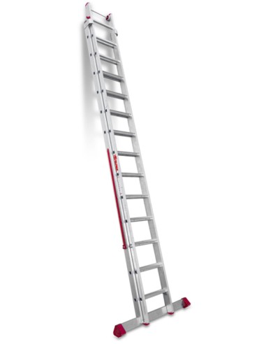 Escalera multiuso de 2 tramos con peldaños cómodos EN1414 13+14 Peldaños