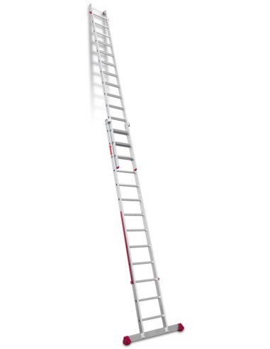 Escalera multiuso de 2 tramos con peldaños cómodos EN1414 13+14 Peldaños