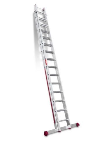 Escalera multiuso de 2 tramos con peldaños cómodos EN1415 14+15 Peldaños