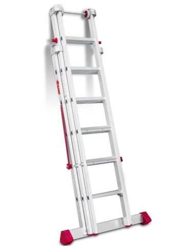 Escalera multiuso de 3 tramos con peldaños cómodos EN1506 5+5+6 Peldaños