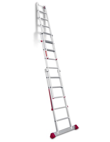 Escalera multiuso de 3 tramos con peldaños cómodos EN1506 5+5+6 Peldaños