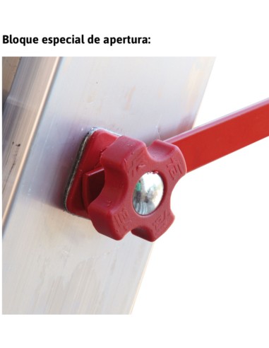 Escalera multiuso de 3 tramos con peldaños cómodos EN1508 7+8+8 Peldaños