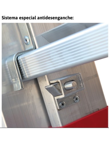 Escalera multiuso de 3 tramos con peldaños cómodos EN1514 13+14+14 Peldaños