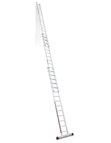 Escalera multiuso de 3 tramos con peldaños cómodos EN1515 14+15+15 Peldaños