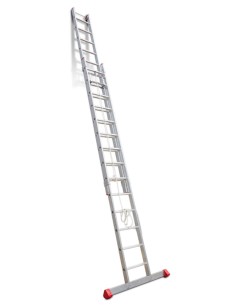 Escalera de aluminio extensible con cuerda EN2014 14+14 Peldaños