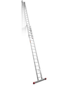 Escalera de aluminio extensible con cuerda EN217 17+17 Peldaños