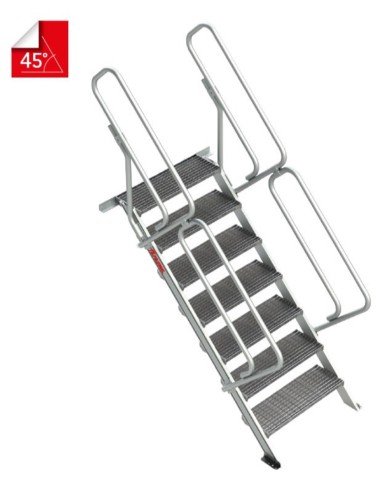 Escalera para entreplantas y altillos | Tramex | Inclinación 45º SG-T-04 4 Peldaños