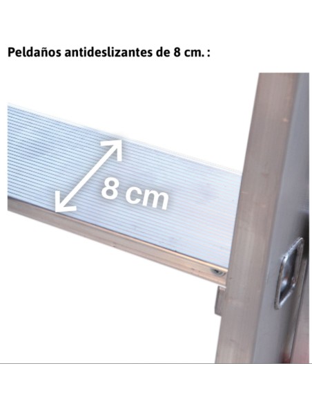 Plataforma de trabajo plegable para uso profesional PLA2 2 Peldaño