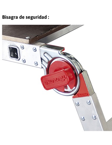 Plataforma de trabajo plegable para uso profesional PLA2 2 Peldaño