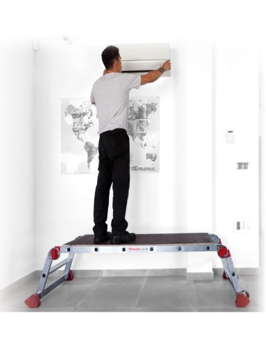 Plataforma de trabajo plegable para uso profesional PLA3 3 Peldaño