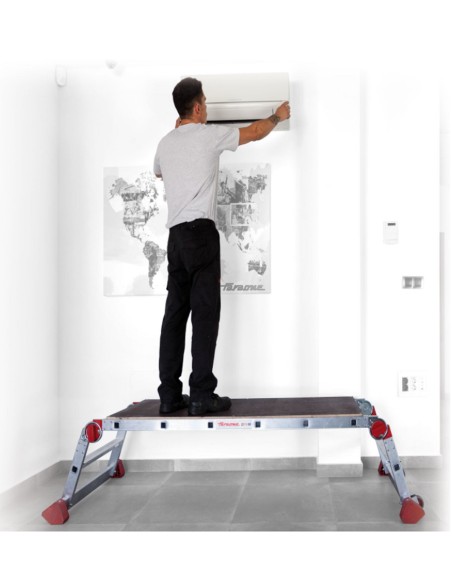 Plataforma de trabajo plegable para uso profesional PLA3 3 Peldaño
