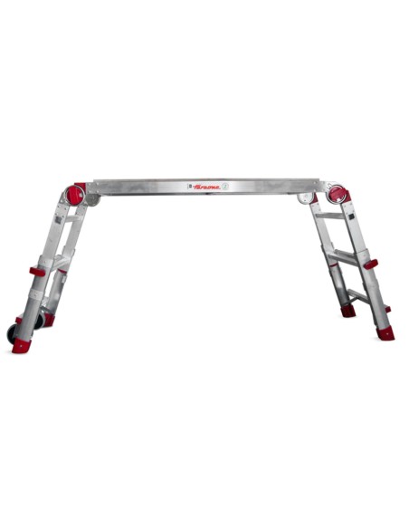 Plataforma de trabajo plegable y regulable en altura PLAT-T  1+2 Peldaños