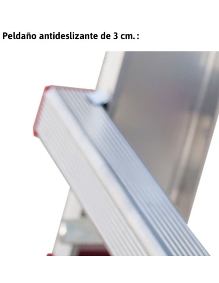 Plataforma de trabajo plegable y regulable en altura PLAT-T  1+2 Peldaños