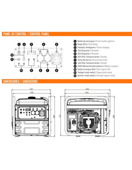 Compresor a Gasolina Cierzo 516L/M 8Bar - Genergy