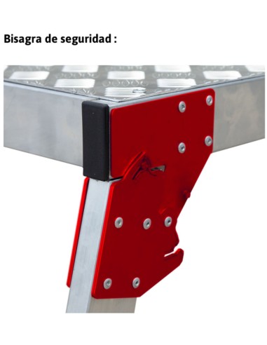 Plataforma de trabajo plegable para uso profesional PLAF 1 Peldaño