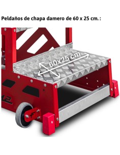 Taburete profesional para la industria SGAS03 3 Peldaños 2