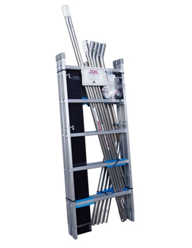 Andamio de aluminio con ruedas y plataforma de 140x60 cm. PACK-140- 1 -2 y 3