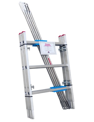 Andamio de aluminio con ruedas y plataforma de 140x60 cm. PACK-140- 1 -2 y 3