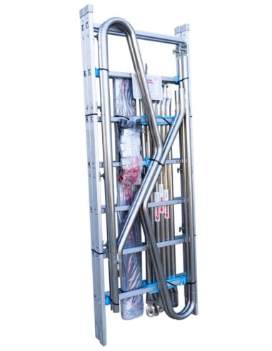 Andamio de aluminio con ruedas y plataforma de 160x80 cm  PACK-160-1-2.