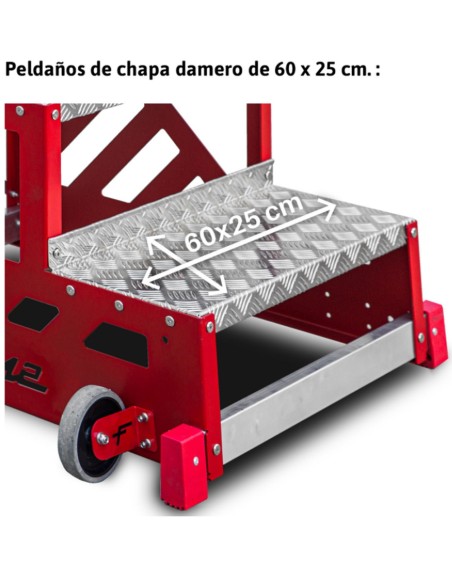 Taburete profesional para la industria SGAS04 4 Peldaños