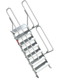 Escalera para entreplantas y altillos| Inclinación 45º GS45-03  3 Peldaños