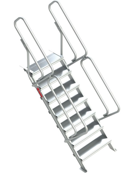 Escalera para entreplantas y altillos| Inclinación 45º GS45-08 8 Peldaños