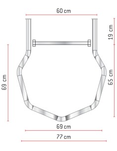 Escalera vertical de seguridad con jaula y descansillo SVS1-992 2
