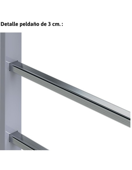 Escalera vertical de seguridad sin jaula de protección SVS0-124