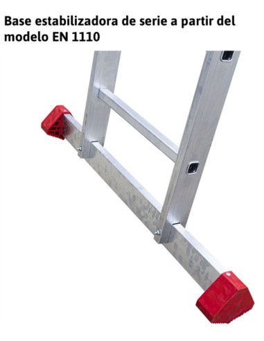 Escalera de apoyo con peldaños anchos EN1119 19 Peldaños