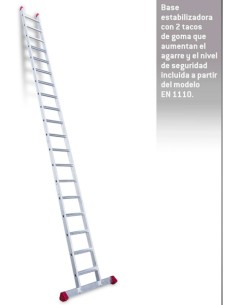 Escalera de apoyo con peldaños anchos EN1119 19 Peldaños