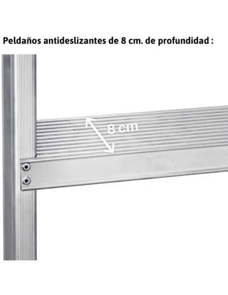 Escalera cónica para trabajos agrícolas T608  8 Peldaños