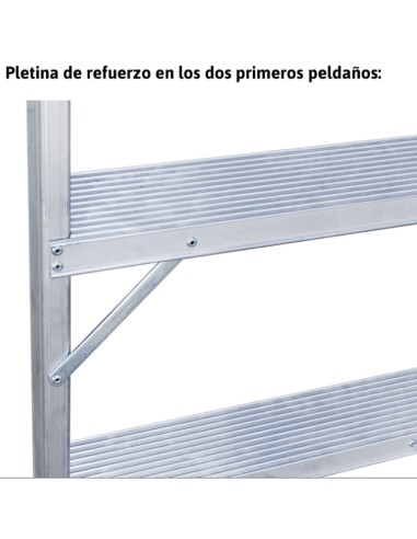 Banco agrícola de 3 patas T708 8 Peldaños