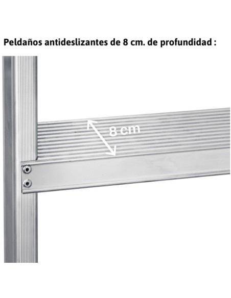 Banco agrícola de 3 patas T710 10 Peldaños