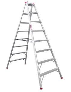 Escalera agrícola de doble subida  8+8 Peldaños  T808