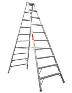 Escalera agrícola de doble subida 10+10 Peldaños T810