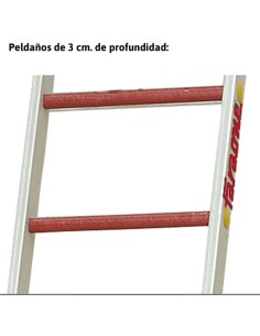 Escalera multiusos de 3 tramos de fibra de vidrio 10+10+10 Peldaños 2